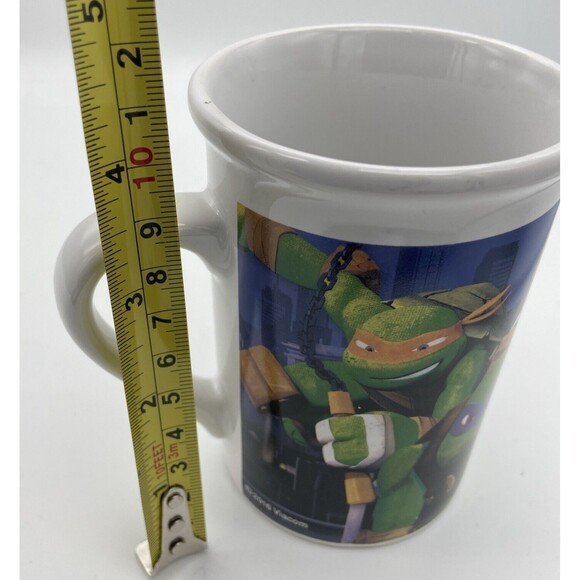 TMNT Pair Of 2 Teenage Mutant Ninja Turtles Coffee Mugs Cups Viacom 2016 Coffee - Picture 12 of 12